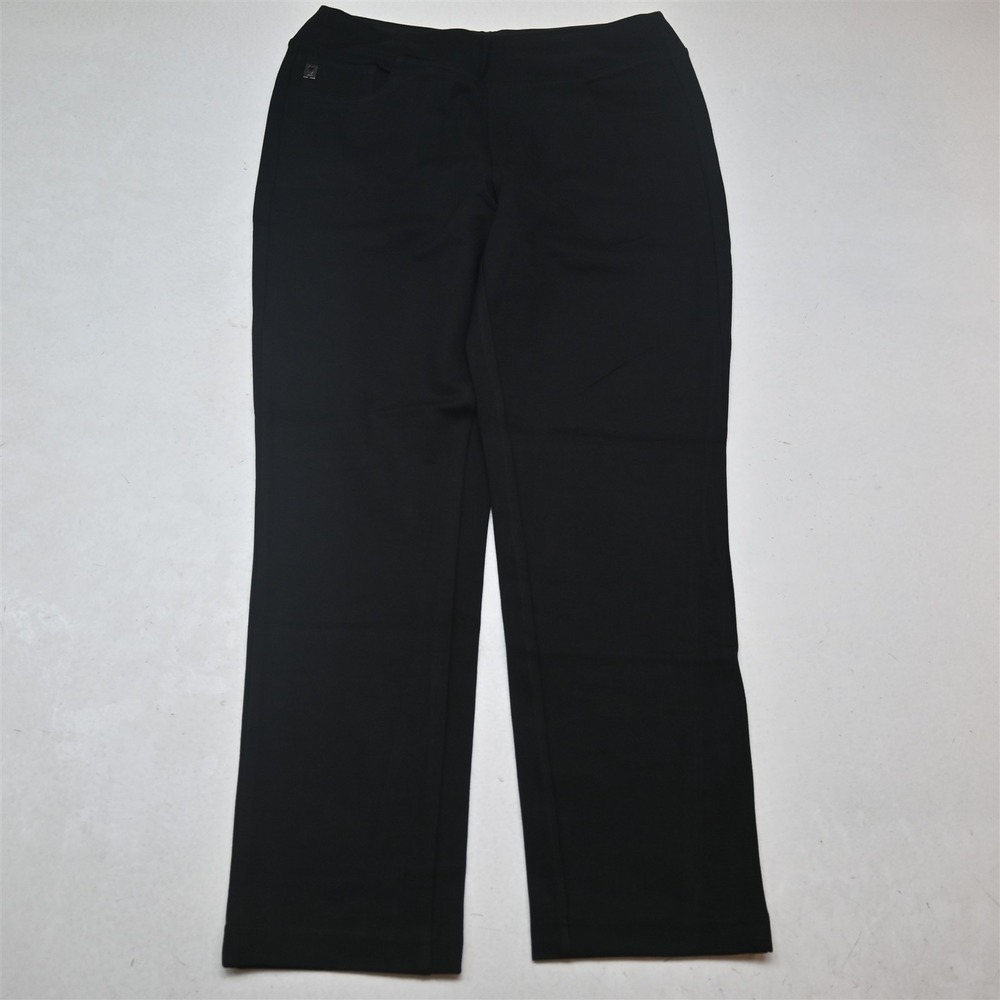 Belle Kim Gravel 10 Petite Black Ponte Pull On Skinny Performance Legging Pants